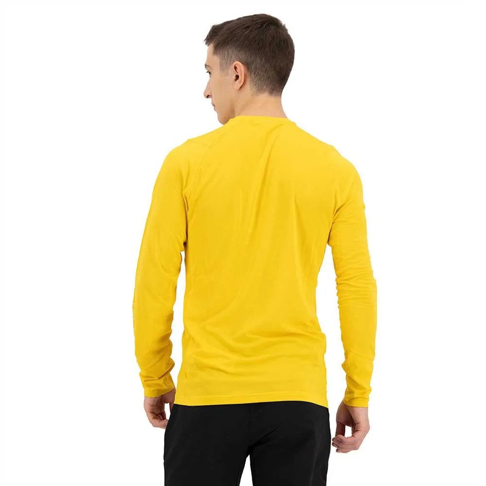 Salewa Pedroc Hybrid 2 Dryton Langarm-t-shirt, Gold melange Salewa Pedroc Hybrid 2 Dryton Langarm-t-shirt, Gold melange
