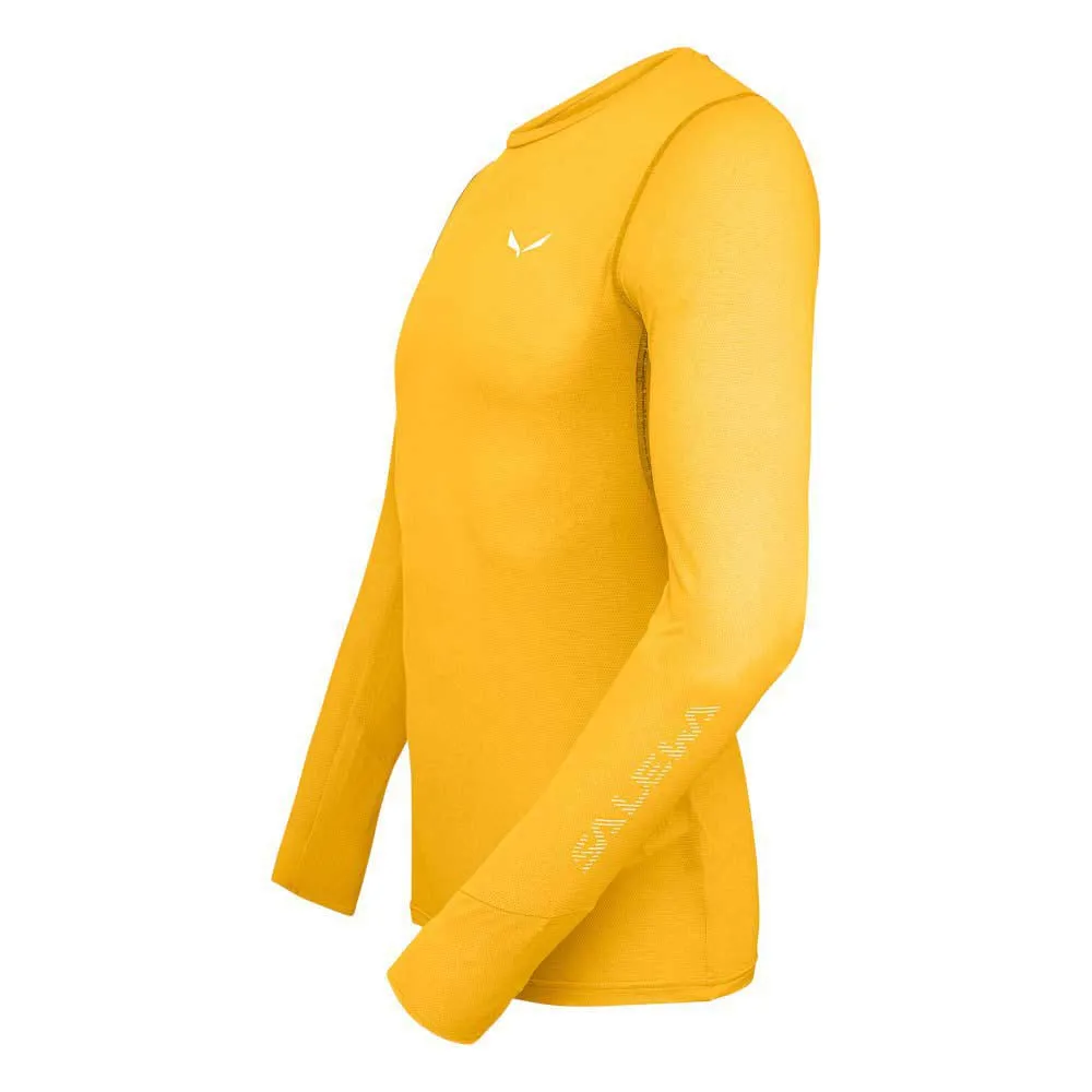 Salewa Pedroc Hybrid 2 Dryton Langarm-t-shirt, Gold melange Salewa Pedroc Hybrid 2 Dryton Langarm-t-shirt, Gold melange