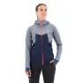 Navy blazer melange / fluor coral