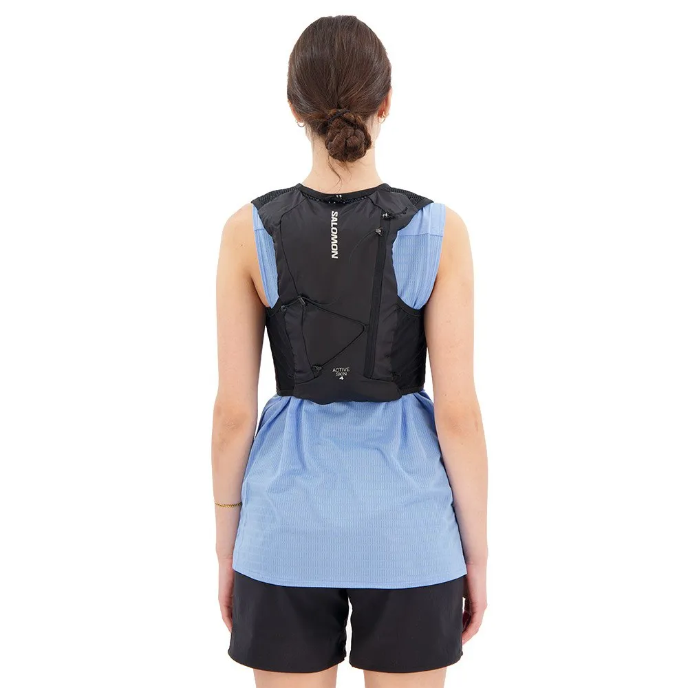 Salomon Active Skin 4 Set Trinkweste Refurbished, Black / metal, S Salomon Active Skin 4 Set Trinkweste Refurbished, Black / metal, S