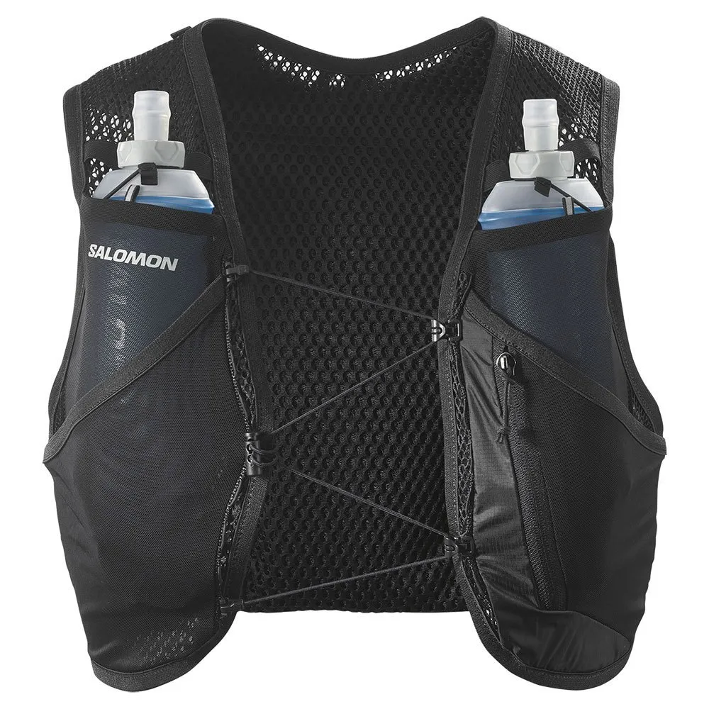 Salomon Active Skin 4 Set Trinkweste Refurbished, Black / metal, S Salomon Active Skin 4 Set Trinkweste Refurbished, Black / metal, S