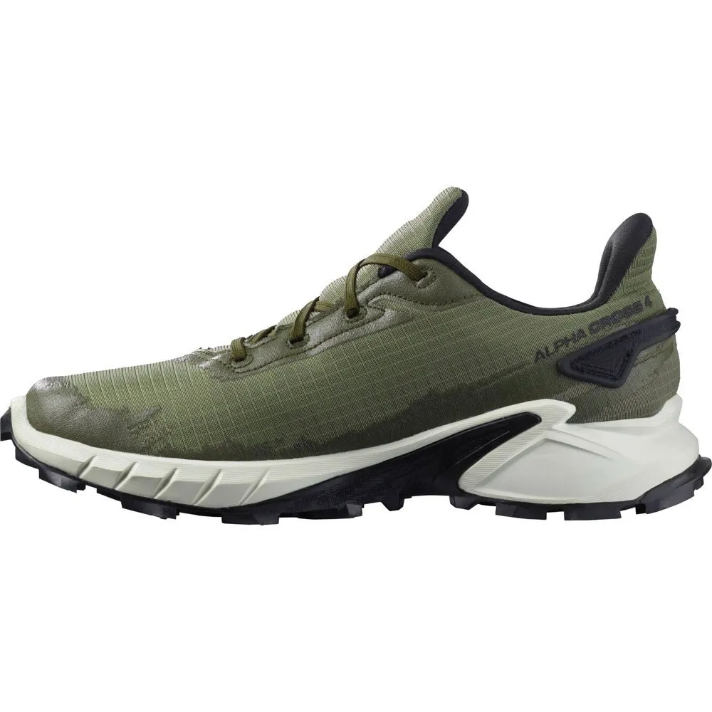 Salomon Alphacross 4 Goretex Trailrunning-schuhe Refurbished male, Deep lichen green / vanilla ice / olive night Salomon Alphacross 4 Goretex Trailrunning-schuhe Refurbished male, Deep lichen green / vanilla ice / olive night