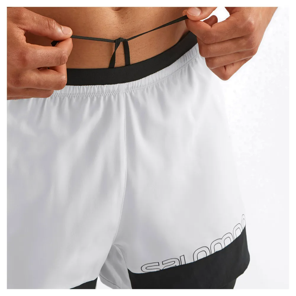 Salomon Cross 2in1 Kurze Hose male, Black / white Salomon Cross 2in1 Kurze Hose male, Black / white