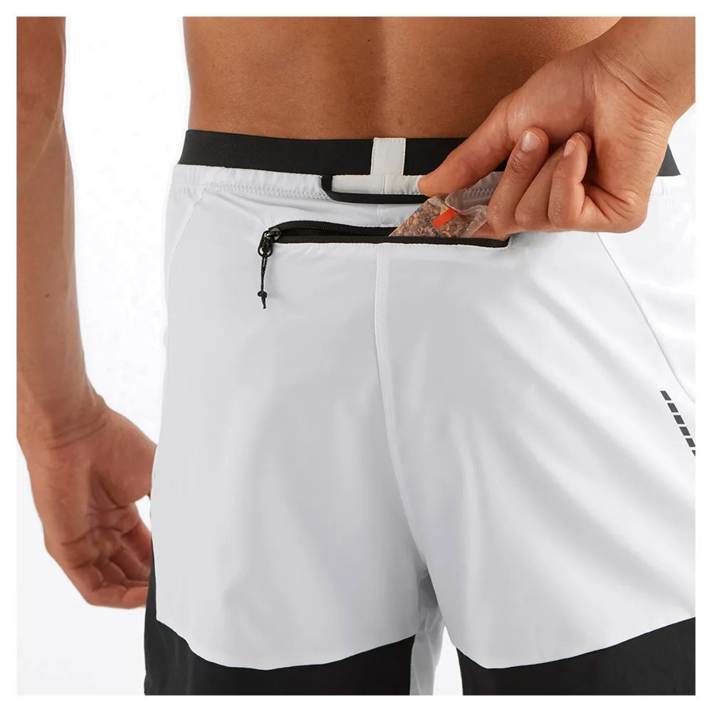 Salomon Cross 2in1 Kurze Hose male, Black / white Salomon Cross 2in1 Kurze Hose male, Black / white