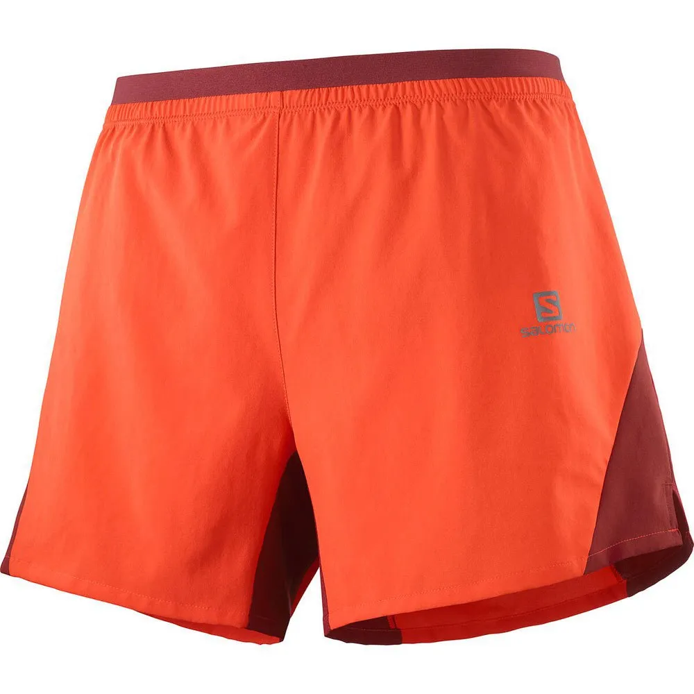 Salomon Cross 5´´ Kurze Hose male, Fiery red / cabernet Salomon Cross 5´´ Kurze Hose male, Fiery red / cabernet