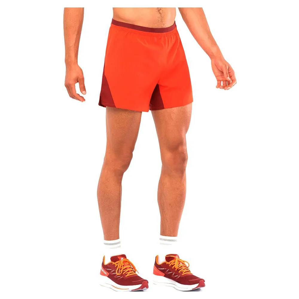 Salomon Cross 5´´ Kurze Hose male, Fiery red / cabernet Salomon Cross 5´´ Kurze Hose male, Fiery red / cabernet