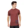 Salomon Cross Run Graphic Kurzarm-t-shirt male, Cabernet / dark denim / heather