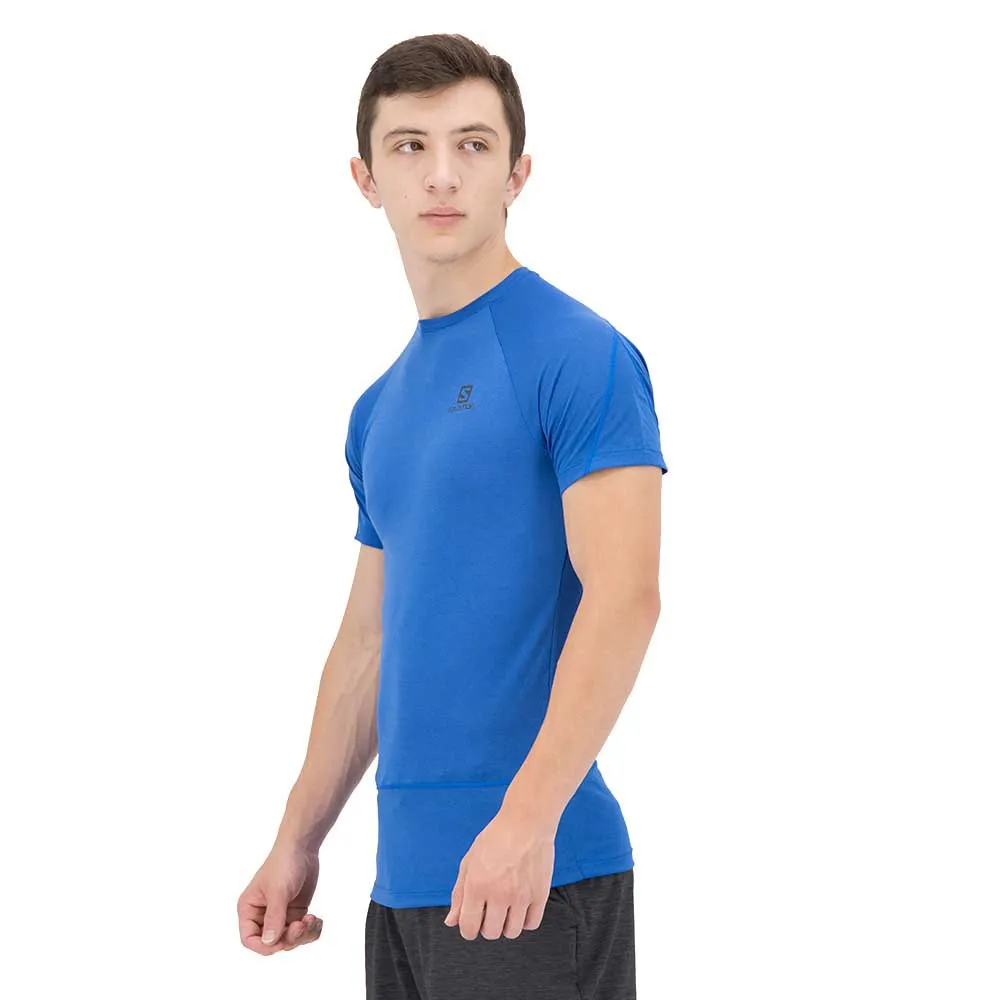 Salomon Cross Run Kurzarm-t-shirt male, Nautical blue Salomon Cross Run Kurzarm-t-shirt male, Nautical blue