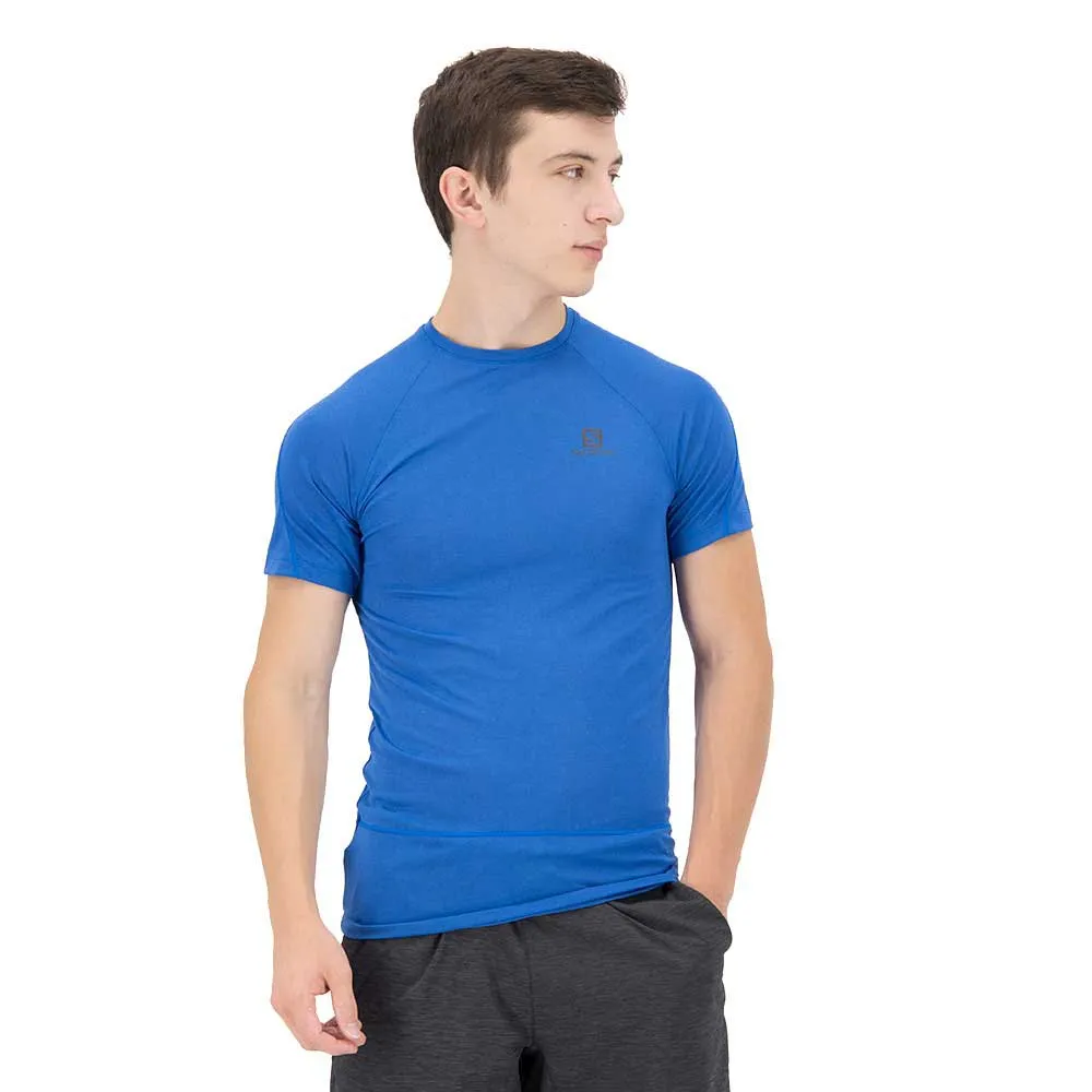 Salomon Cross Run Kurzarm-t-shirt male, Nautical blue Salomon Cross Run Kurzarm-t-shirt male, Nautical blue