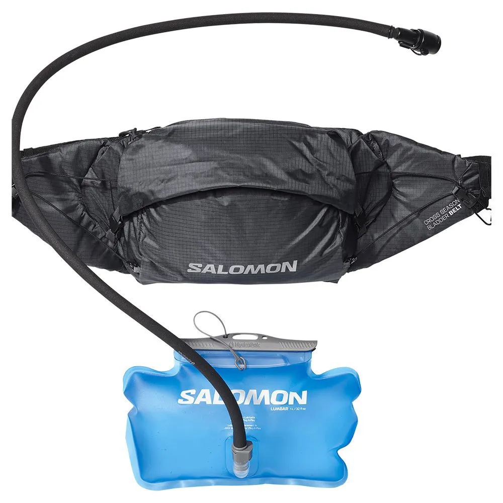 Salomon Cross Season Hydratationsgürteltasche, Ebony / black, One Size Salomon Cross Season Hydratationsgürteltasche, Ebony / black, One Size