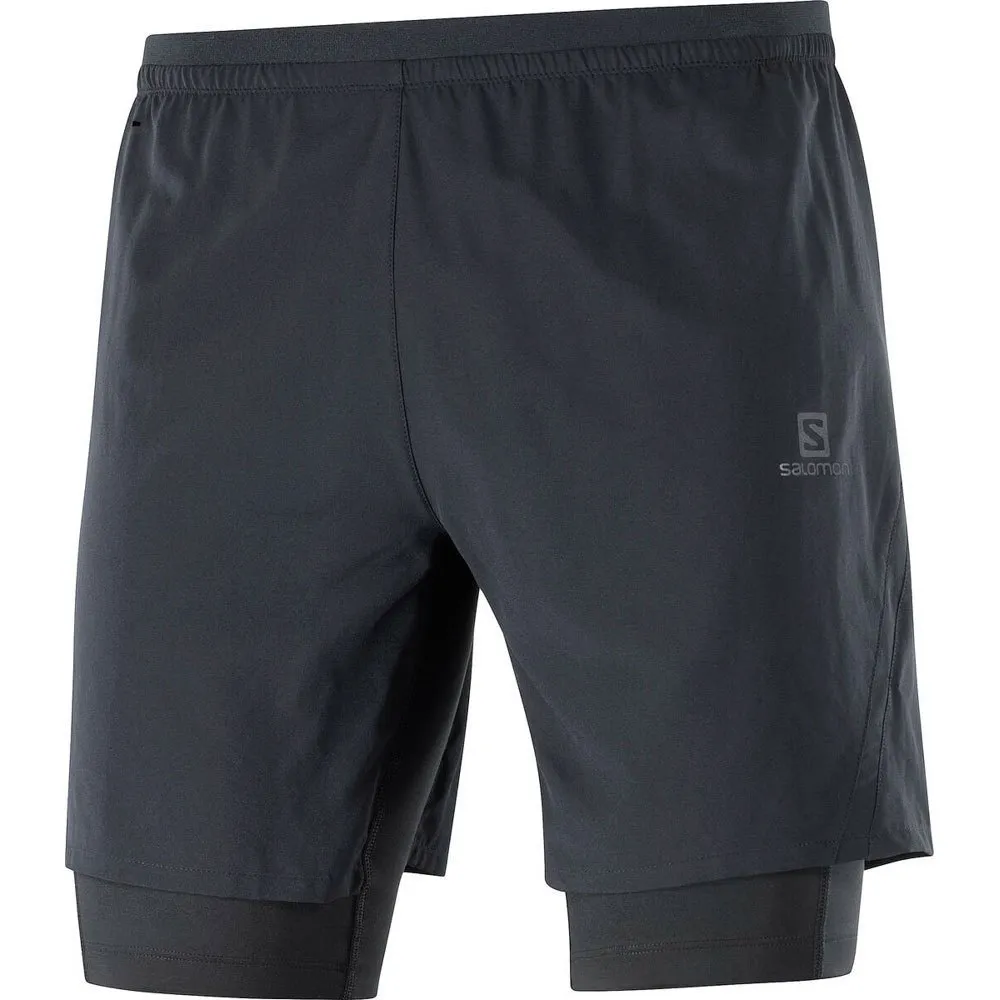 Salomon Cross Twinskin Kurze Hose male, Black Salomon Cross Twinskin Kurze Hose male, Black