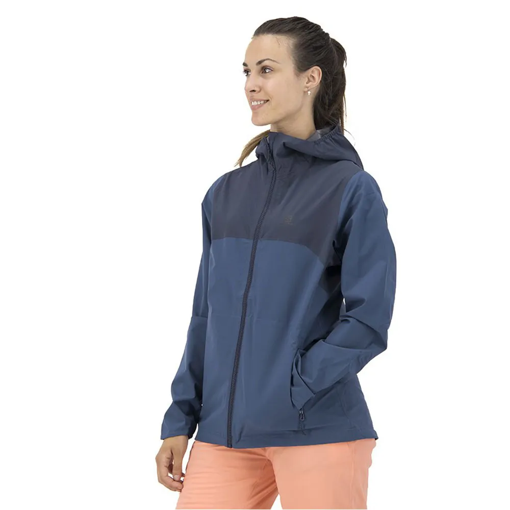 Salomon Essential Wp 2.5l Jacke, Mood indigo / dark denim Salomon Essential Wp 2.5l Jacke, Mood indigo / dark denim