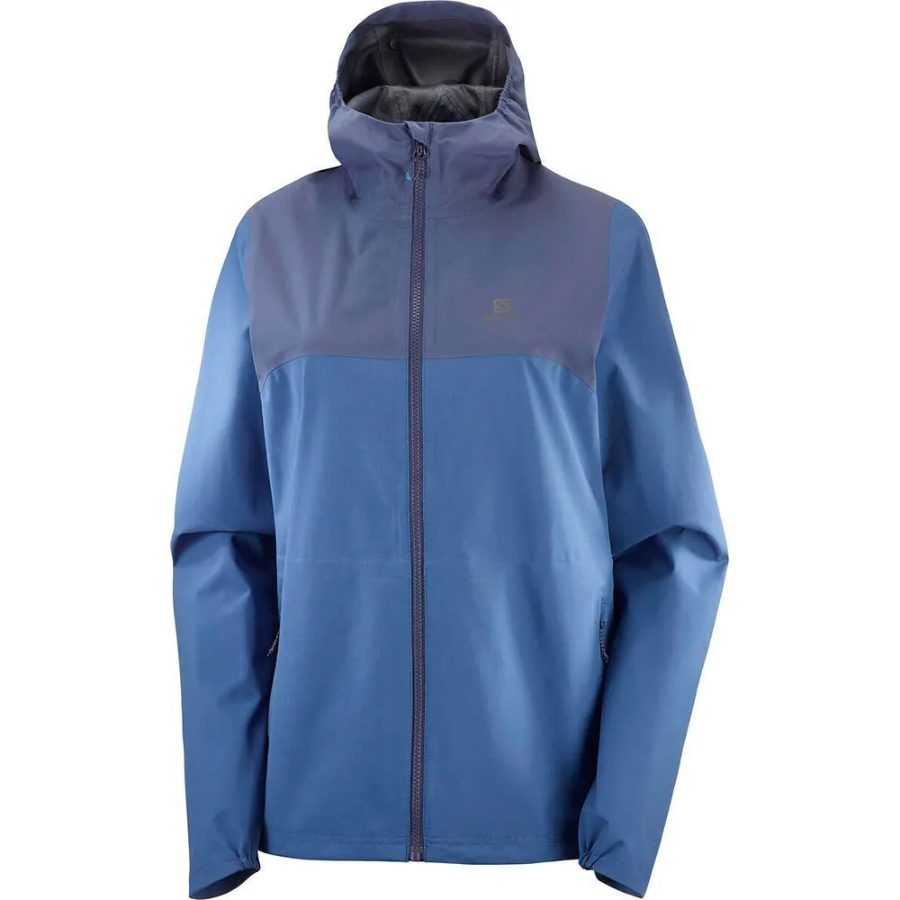 Salomon Essential Wp 2.5l Jacke, Mood indigo / dark denim Salomon Essential Wp 2.5l Jacke, Mood indigo / dark denim