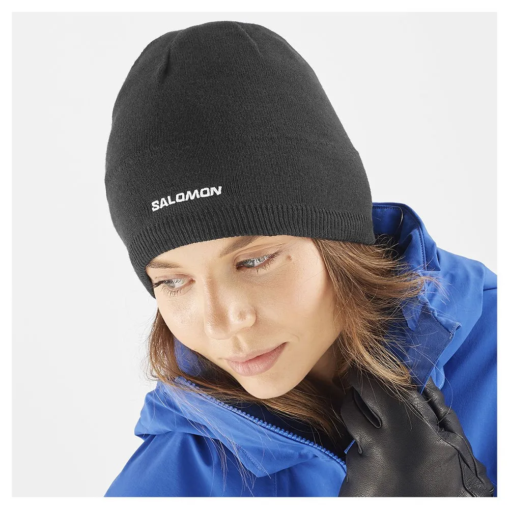 Salomon Lc1847100 Mütze, Deep black