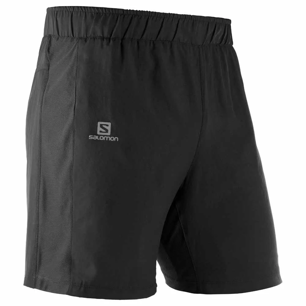Salomon Pantalón Corto Agile 2 En 1 Kurze Hose male, Black Salomon Pantalón Corto Agile 2 En 1 Kurze Hose male, Black