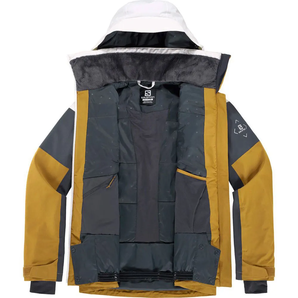 Salomon Slalom Jacke, White / ebony / cumin Salomon Slalom Jacke, White / ebony / cumin