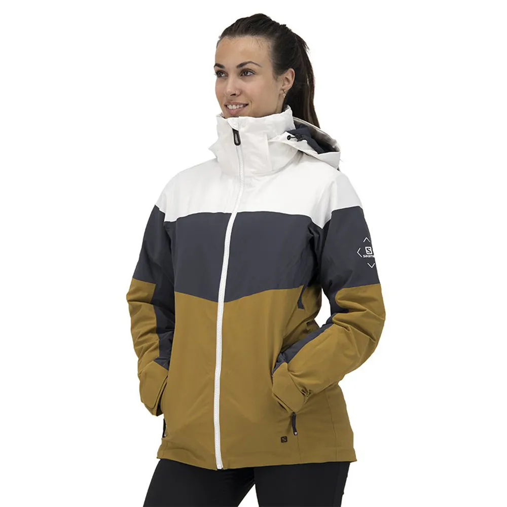 Salomon Slalom Jacke, White / ebony / cumin Salomon Slalom Jacke, White / ebony / cumin