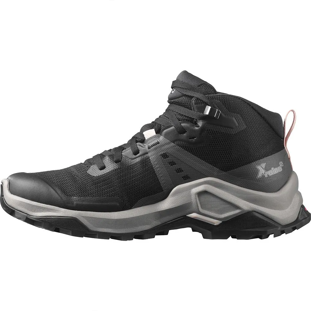 Salomon X Raise 2 Mid Goretex Wanderstiefel, Black / magnet / morganite Salomon X Raise 2 Mid Goretex Wanderstiefel, Black / magnet / morganite
