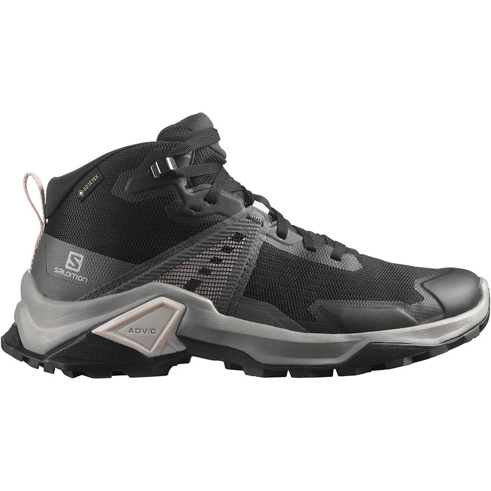 Salomon X Raise 2 Mid Goretex Wanderstiefel, Black / magnet / morganite Salomon X Raise 2 Mid Goretex Wanderstiefel, Black / magnet / morganite