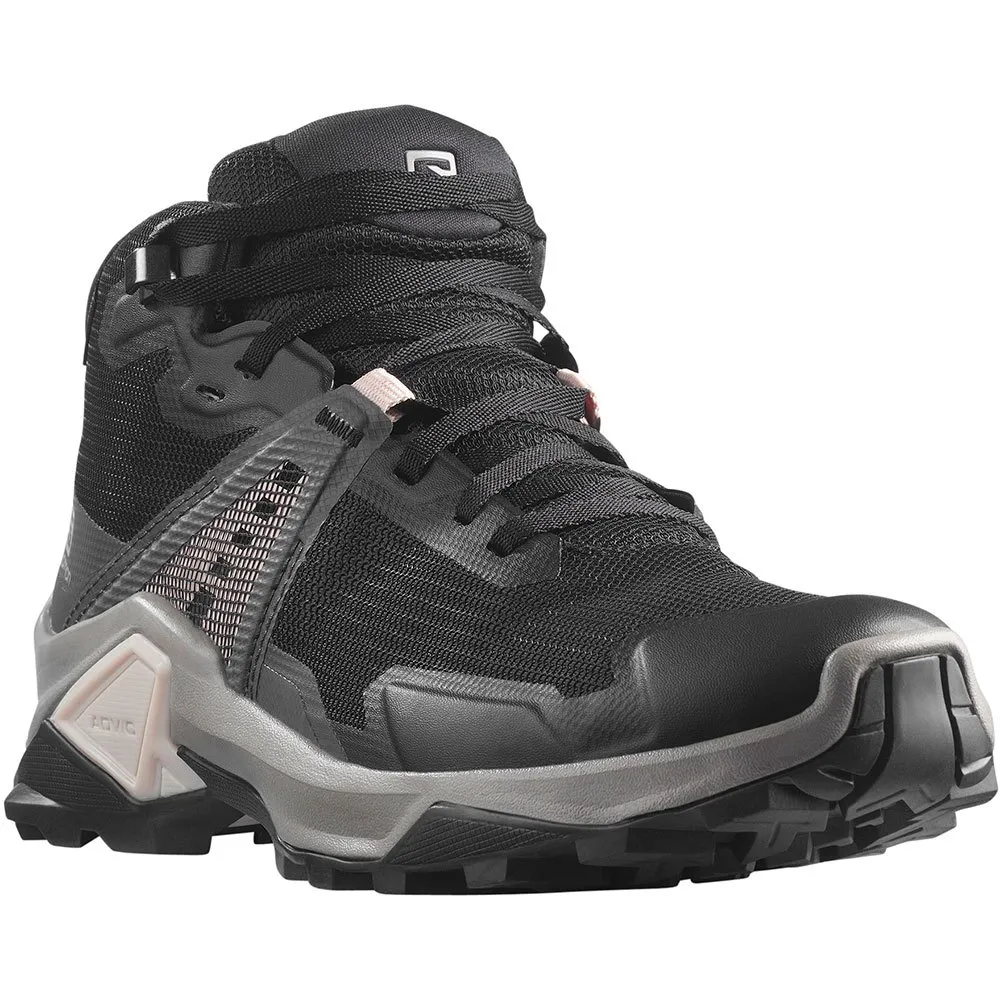 Salomon X Raise 2 Mid Goretex Wanderstiefel, Black / magnet / morganite Salomon X Raise 2 Mid Goretex Wanderstiefel, Black / magnet / morganite