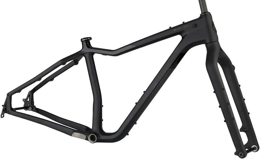 Salsa Mukluk Carbon Frameset Black/Grey Diamant, Schwarz, M Salsa Mukluk Carbon Frameset Black/Grey Diamant, Schwarz, M