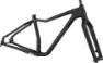Salsa Mukluk Carbon Frameset Black/Grey Diamant, Schwarz, M