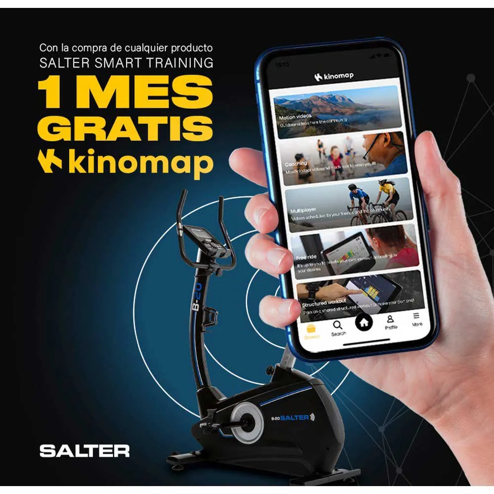 Salter B-20 Heimtrainer, Black / blue, One Size Salter B-20 Heimtrainer, Black / blue, One Size