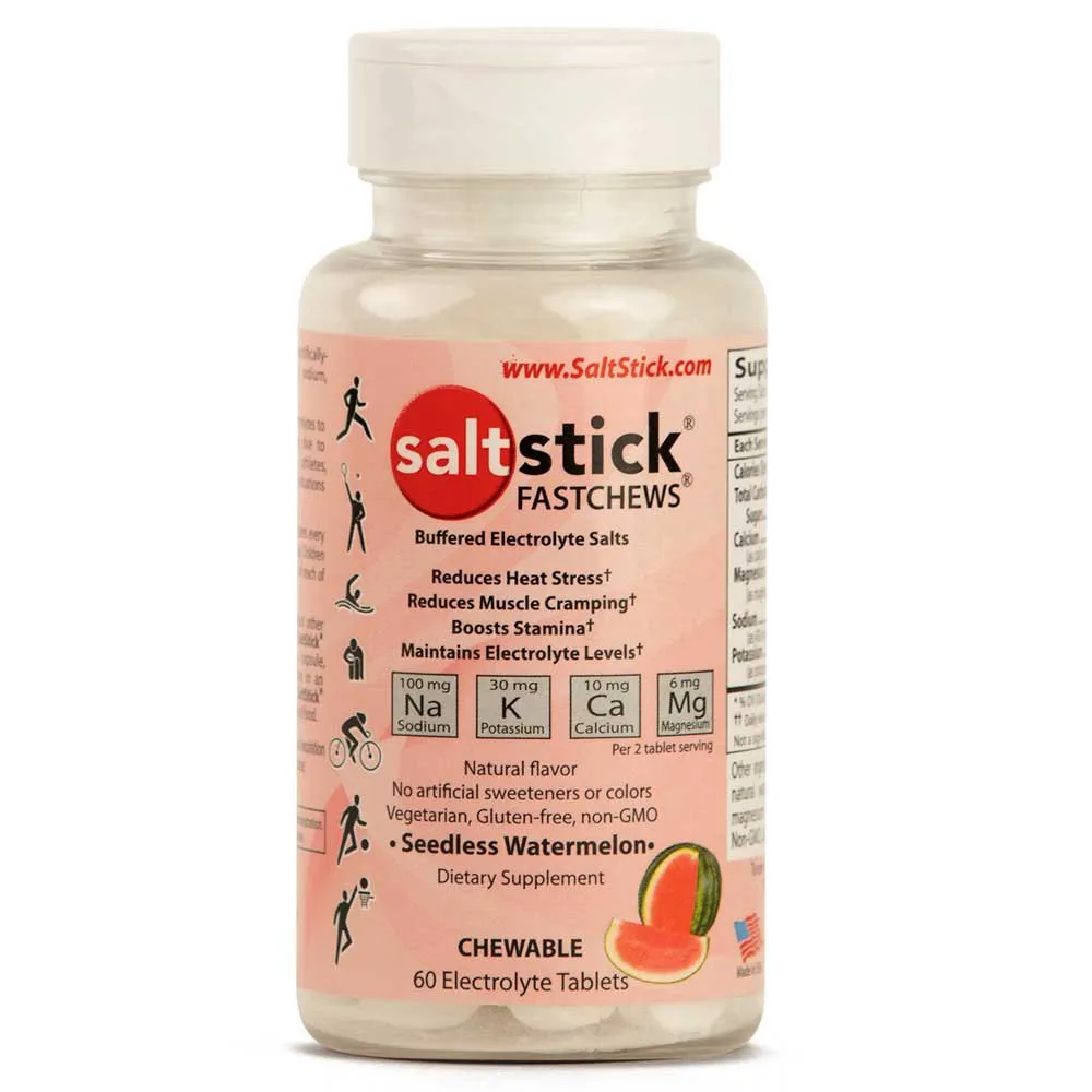 Saltstick Fastchews Tabletten Wassermelone 60 Einheiten, Watermelon, One Size Saltstick Fastchews Tabletten Wassermelone 60 Einheiten, Watermelon, One Size