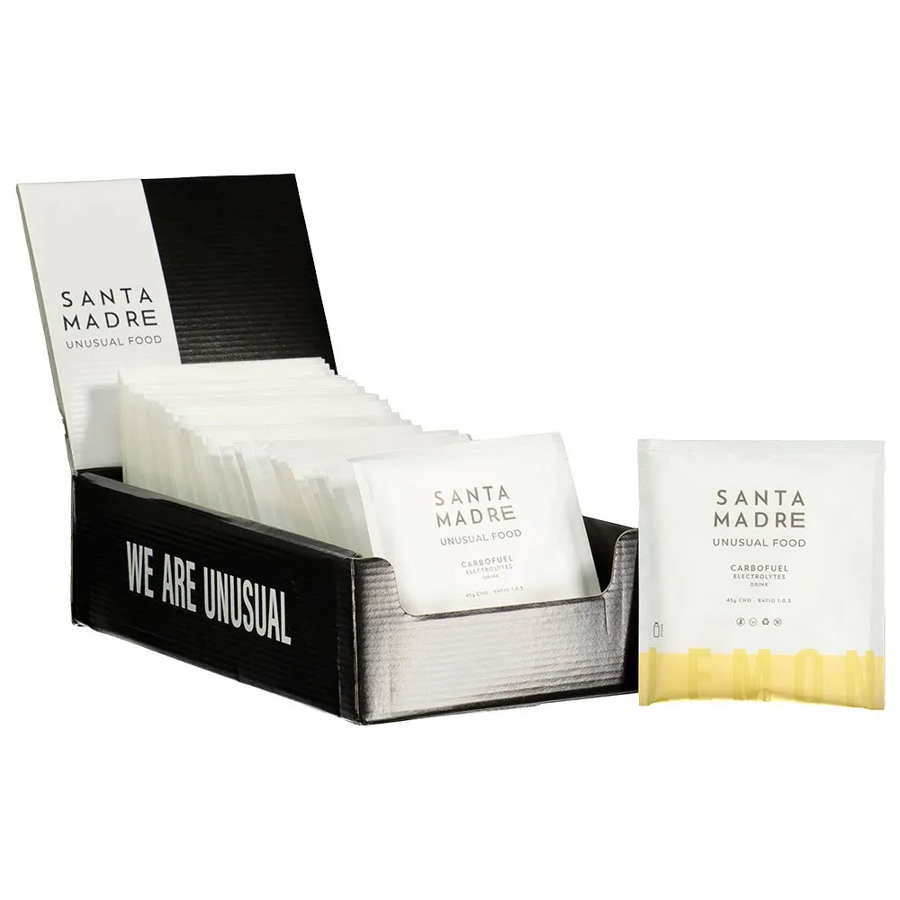 Santa Madre Carbofuel 45cho Einzeldosis-stickbox Zitrone 52g 30 Einheiten, Zitronengetränk, 30 x 52g