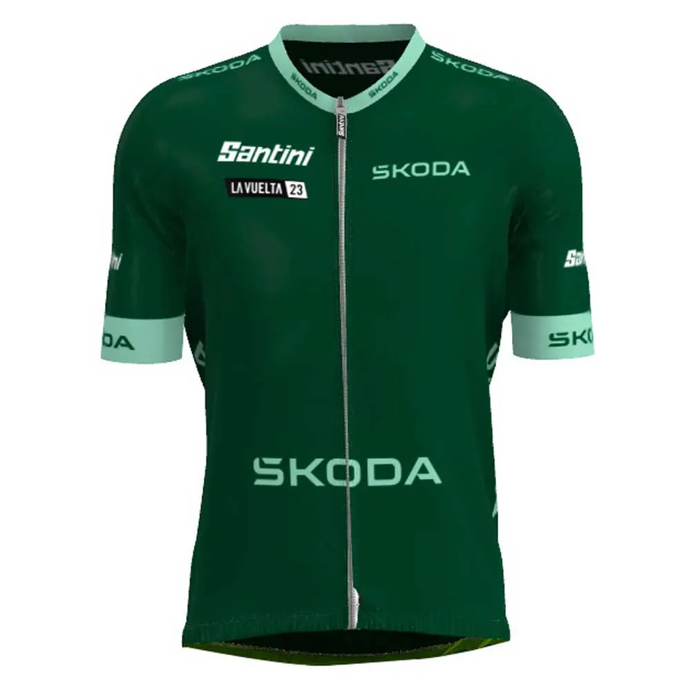 Santini Best Sprinter La Vuelta Official Kurzarm-radtrikot, Green Santini Best Sprinter La Vuelta Official Kurzarm-radtrikot, Green