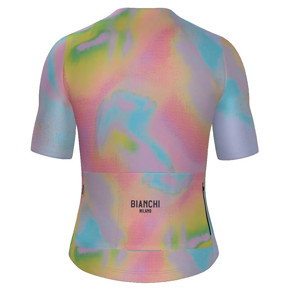 Santini Bianchi Milano Pop 2025 Kurzarm-radtrikot, Print
