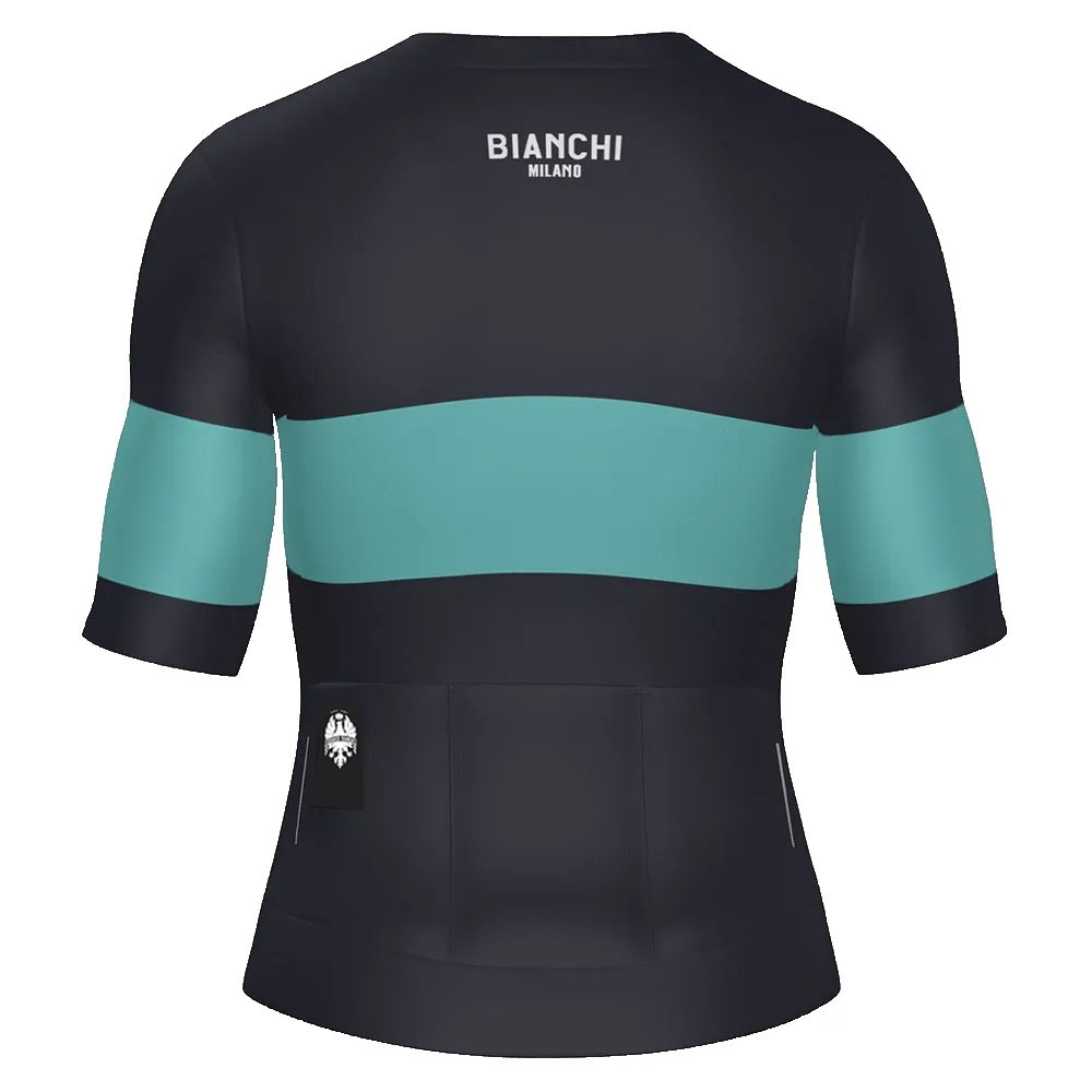 Santini Bianchi Milano Race 2025 Kurzarm-radtrikot