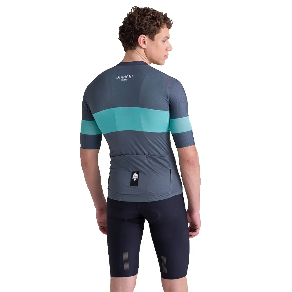 Santini Bianchi Milano Race 2025 Kurzarm-radtrikot