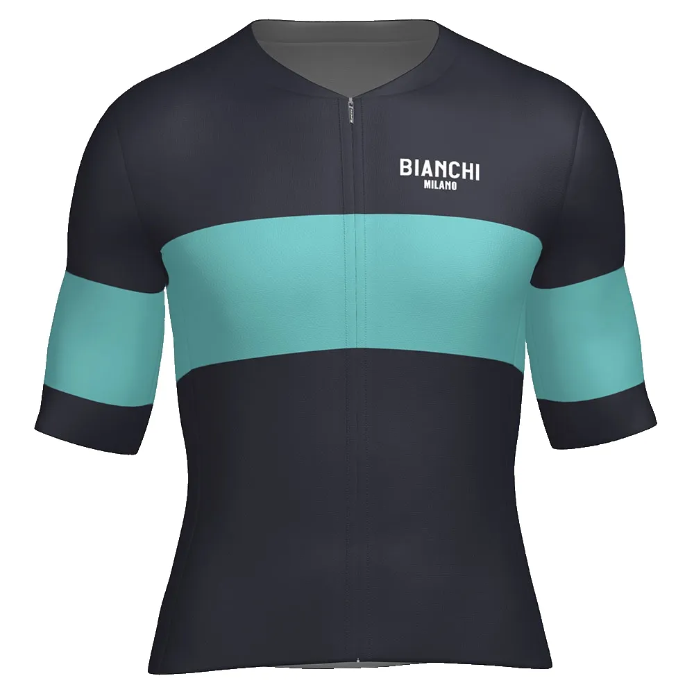 Santini Bianchi Milano Race 2025 Kurzarm-radtrikot