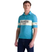 Santini Bianchi Milano Retro 2025 Kurzarm-poloshirt Santini Bianchi Milano Retro 2025 Kurzarm-poloshirt