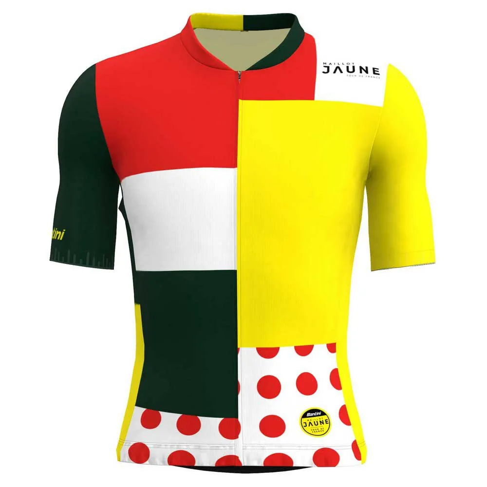 Santini Combo Tour De France Official General Leader Kurzarm-radtrikot Santini Combo Tour De France Official General Leader Kurzarm-radtrikot
