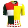 Santini Combo Tour De France Official General Leader Kurzarm-radtrikot