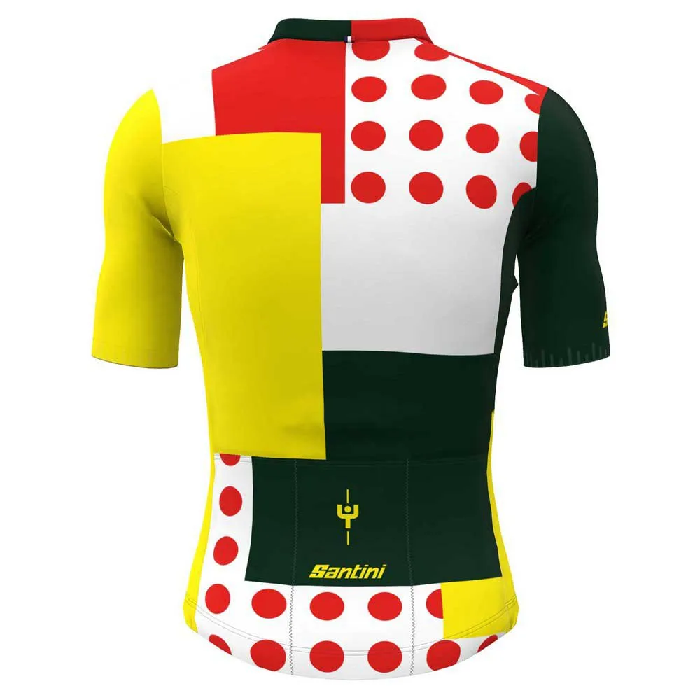 Santini Combo Tour De France Official General Leader Kurzarm-radtrikot Santini Combo Tour De France Official General Leader Kurzarm-radtrikot