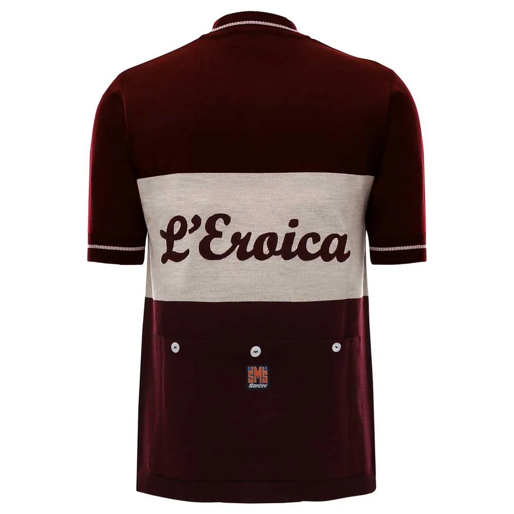Santini Eroica Official Wool Kurzarm-radtrikot Santini Eroica Official Wool Kurzarm-radtrikot