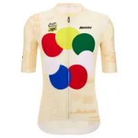 Santini Grand Départ Florence Tour De France Kurzarm-radtrikot
