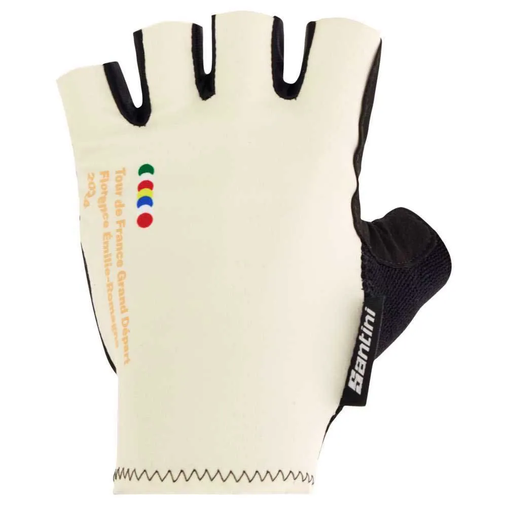 Santini Grand Départ Florence Tour De France Kurze Handschuhe, Print Santini Grand Départ Florence Tour De France Kurze Handschuhe, Print
