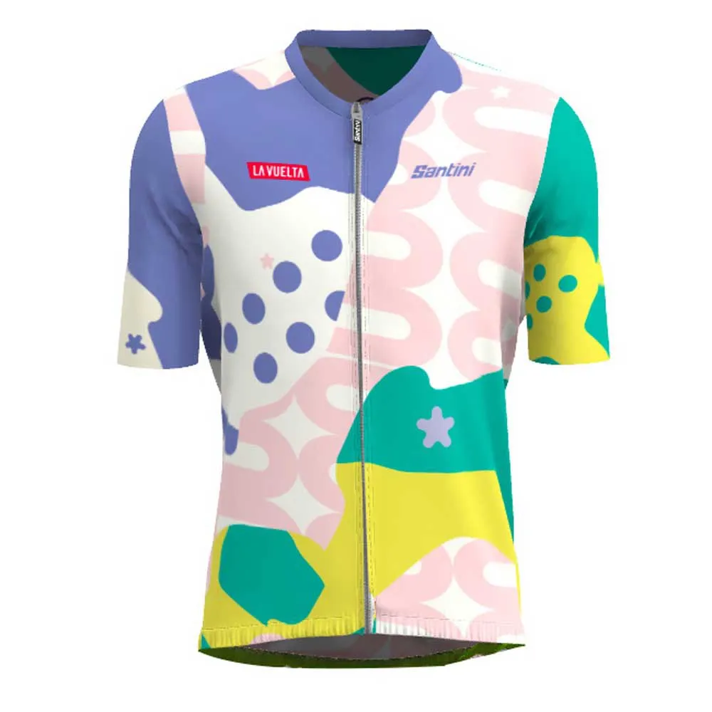 Santini Km Cero Madrid La Vuelta Official Kurzarm-radtrikot, Print Santini Km Cero Madrid La Vuelta Official Kurzarm-radtrikot, Print