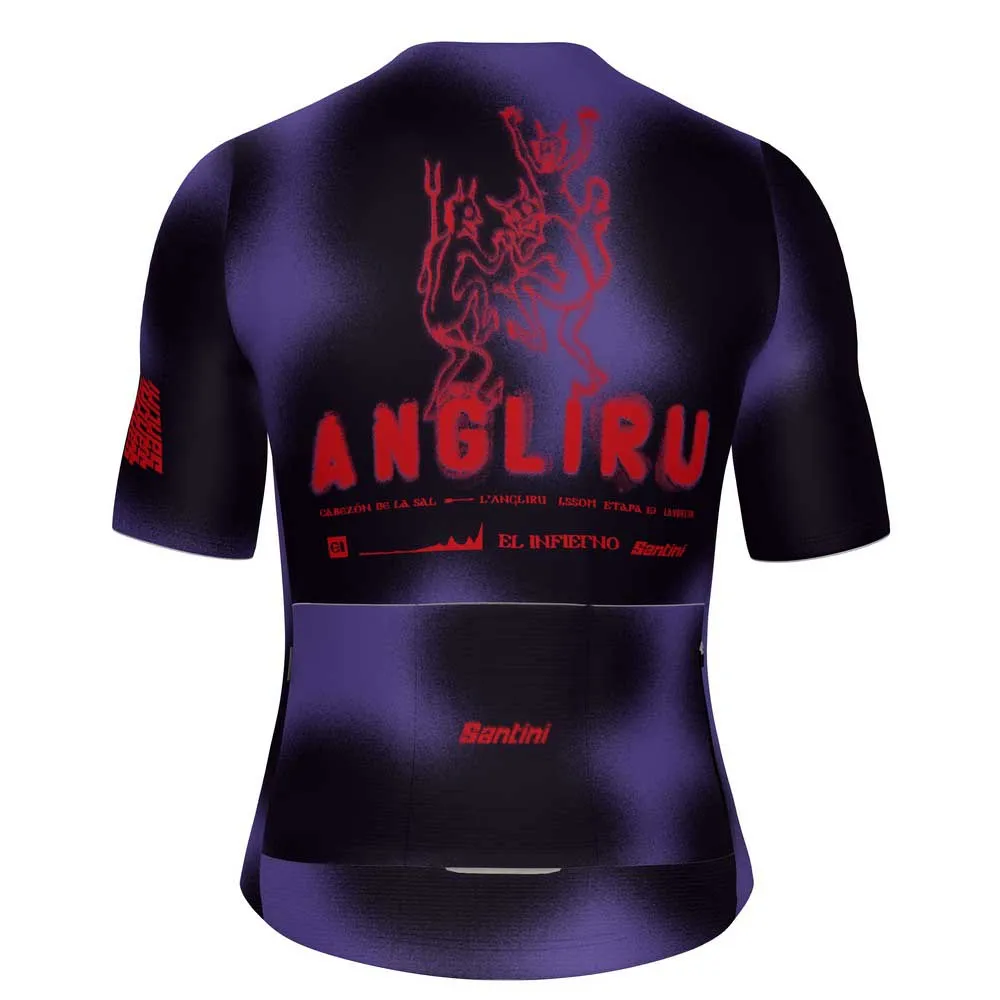 Santini La Vuelta Angliru Kurzarm-radtrikot