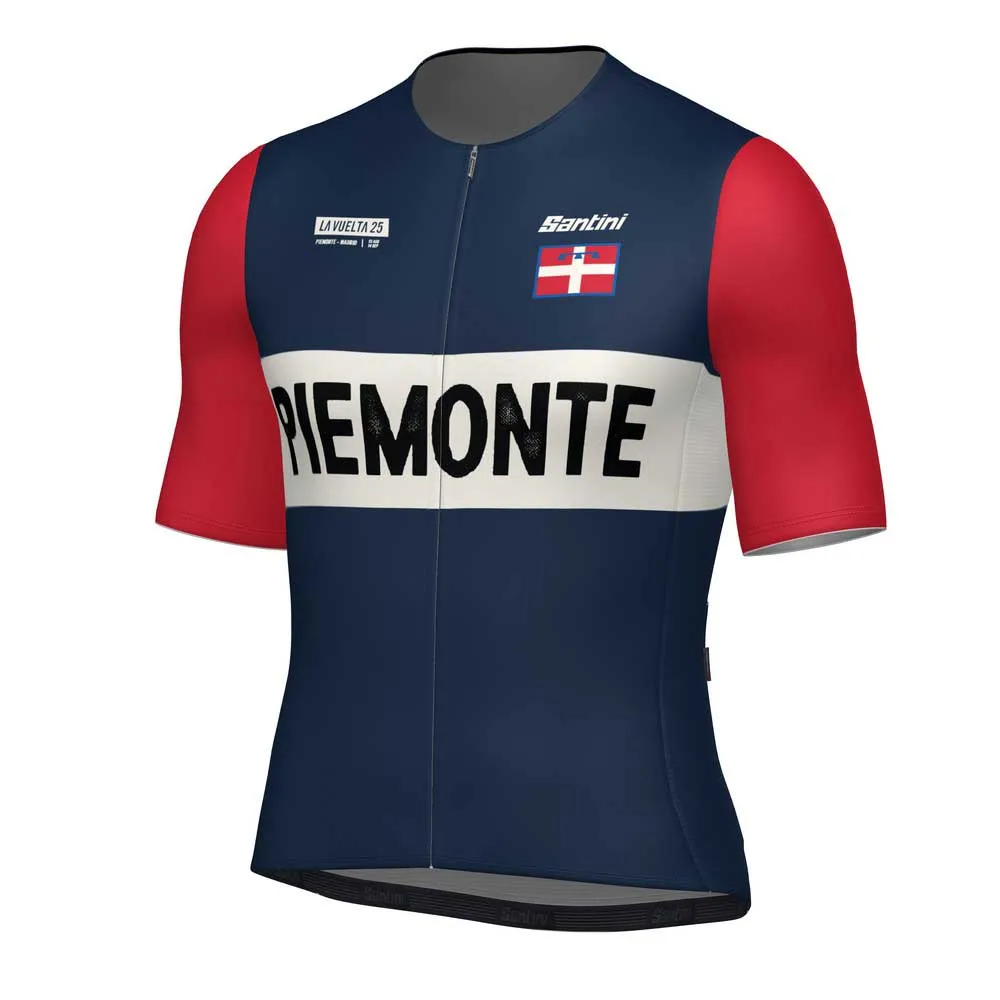 Santini La Vuelta Grand Salida Piemonte Kurzarm-radtrikot Santini La Vuelta Grand Salida Piemonte Kurzarm-radtrikot