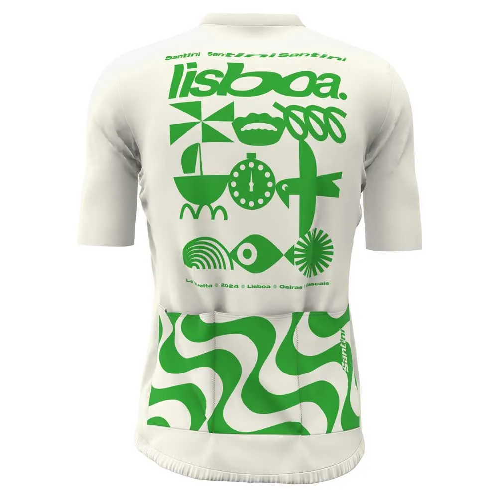 Santini La Vuelta Lisbona Kurzarm-radtrikot Santini La Vuelta Lisbona Kurzarm-radtrikot