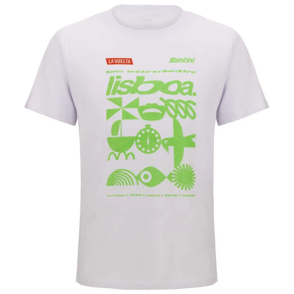 Santini La Vuelta Lisbona Kurzarm-t-shirt Santini La Vuelta Lisbona Kurzarm-t-shirt