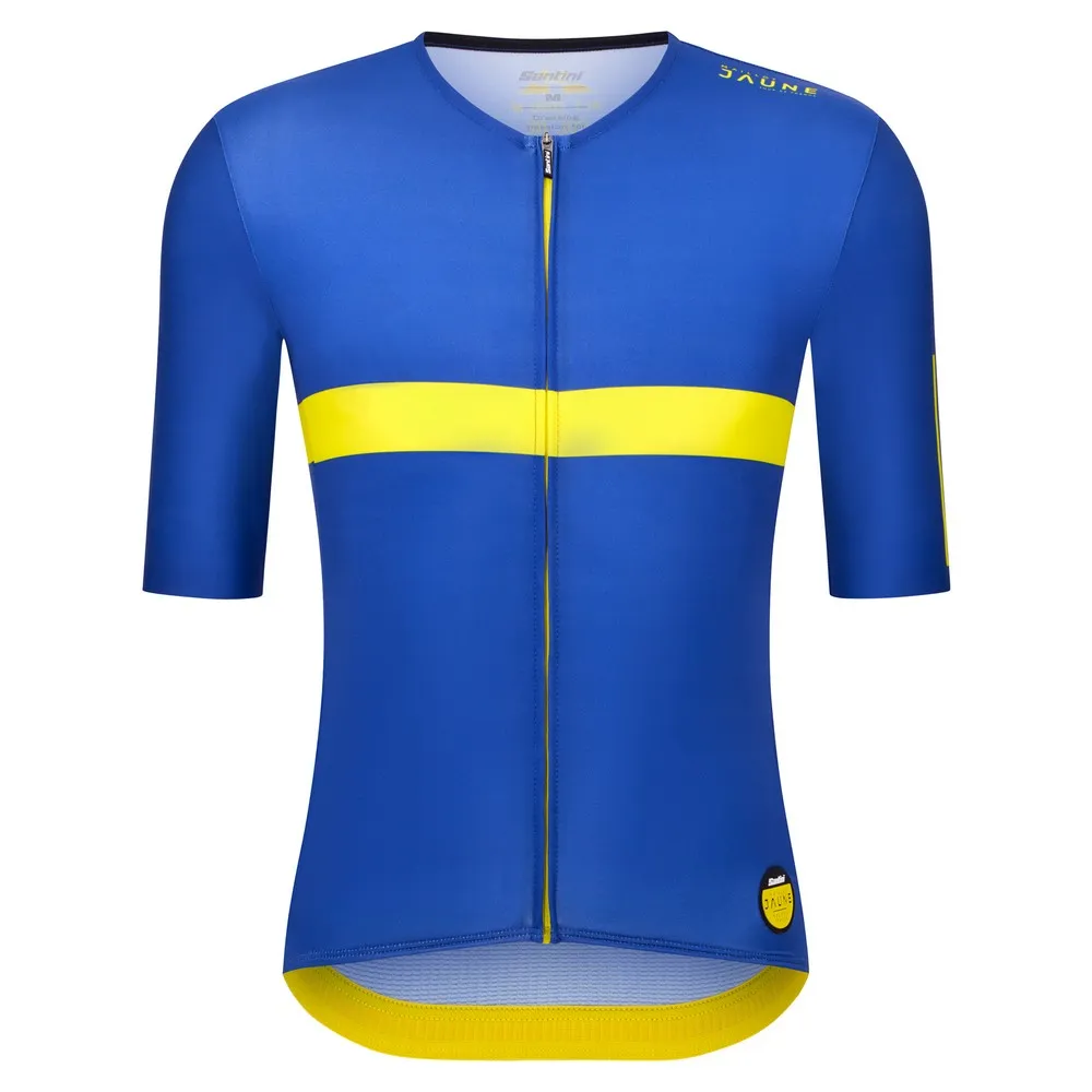 Santini Maillot Jaune Col De La Madeleine 2025 Kurzarm-radtrikot