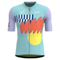 Santini Nice Tour De France Official Kurzarm-radtrikot Santini Nice Tour De France Official Kurzarm-radtrikot