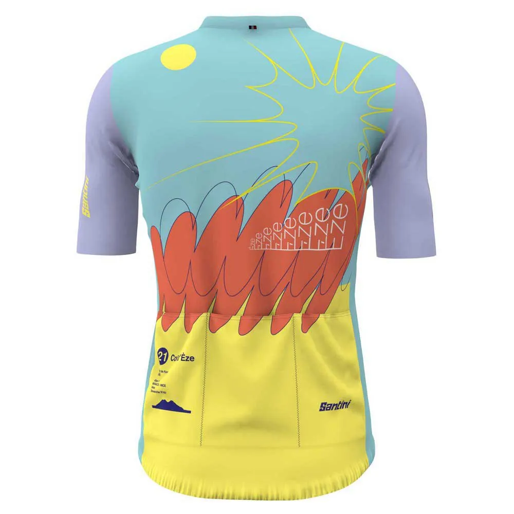 Santini Nice Tour De France Official Kurzarm-radtrikot Santini Nice Tour De France Official Kurzarm-radtrikot