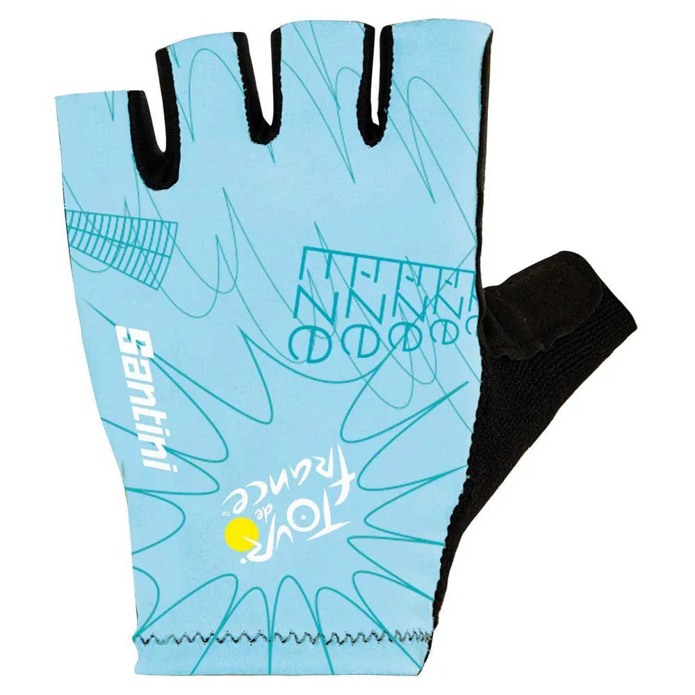 Santini Nice Tour De France Official Kurze Handschuhe Santini Nice Tour De France Official Kurze Handschuhe